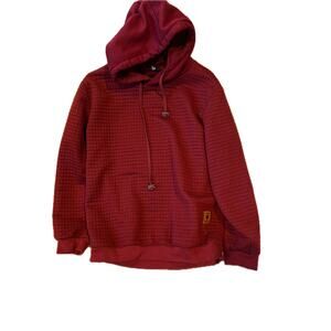 Coofandy Red Hoodie Mens M